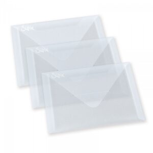 Sizzix enveloppes par Tim Holtz, plastique de rangement pour matrices et de tampons, 3-pack