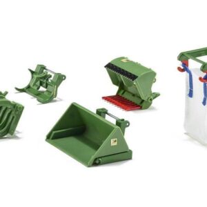 siku 3658 – Assortiment de 5 accessoires pour chargeur frontal, 1:32, Compatible avec tous les tracteurs siku avec chargeur frontal à échelle 1:32