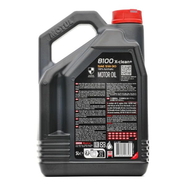 MOTUL Huile moteur 8100 5W-30 Huile ACEA C3 X-CLEAN+ 5 L – Image 3