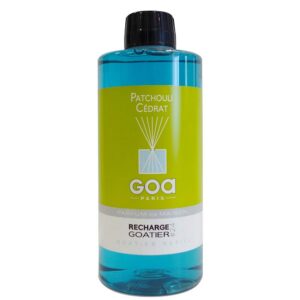 recharge goa Bouteille 500ml patchouli cédrat