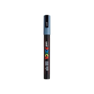 Faber-Castell uni-ball 186535 - Marqueur uni POSCA PC-3M, 0.9-1.3 mm, gris ardoise