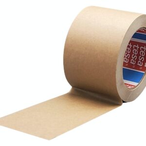 Tesa 4713 Rouleau de ruban adhésif en papier, 50 mm x 50 m (75 mm, marron, 1 rouleau)