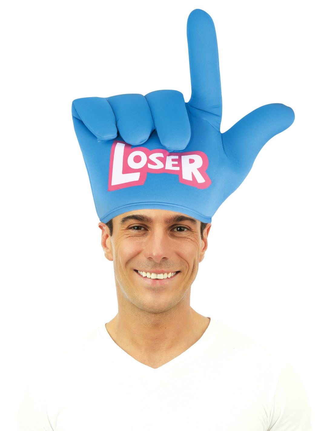 P'TIT CLOWN - Chapeau Humoristique, Drôle - Accessoire de Déguisement Adulte - Pour Carnaval, Fêtes à Thèmes, Cosplay - Multicolore - Adulte - Unisexe (Chapeau main looser)