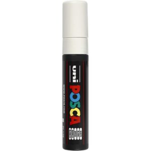 Feutre Posca PC-17K - Pointe rectangulaire extra-large - Blanc