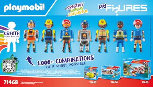 PLAYMOBIL My Figures 71468 — Set de 4 Figurines Pompiers – Image 6