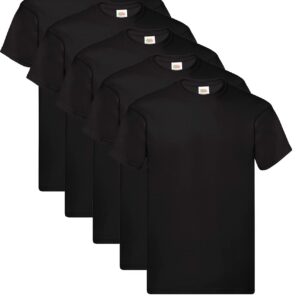 Fruit of the Loom Original Lot de 5 t-shirts pour homme, XXXXXL