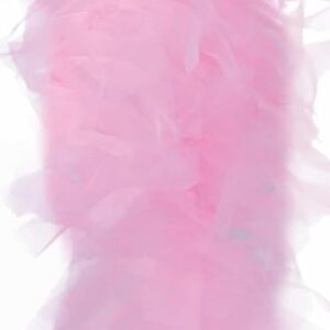 Alternative view of P'TIT CLOWN — Boa en organza 180 cm rose clair