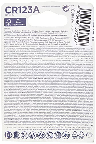 VARTA Piles CR123A, lot de 10, Lithium Cylindrical, 3V, piles spéciales pour petits appareils électroniques, longue durée de vie, hautes performances – Image 2