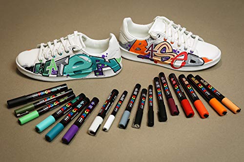 UNI-BALL POSCA — Marqueur pointe ogive fine 0,9-1,3 mm abricot – Image 6