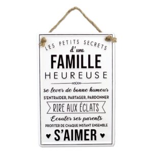 STC Plaque Metal Famille Heureuse