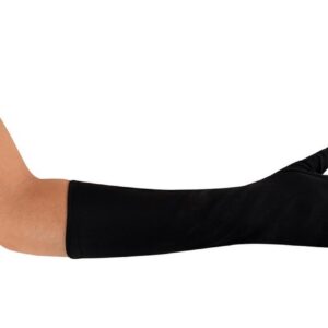 P'tit Clown - 39380 - Paire de Gants Longs - Long Gloves - Accessoire de Déguisement pour Carnaval, Nouvel An, Années 20, Flapper, Halloween, Soirées Costumées - 40 cm - Noir