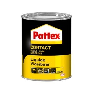 Pattex Colle contact liquide type néoprène - idéal pour l'assemblage et le placage sur tout type de matériaux - Peut être appliqué au pistolet - 650 g