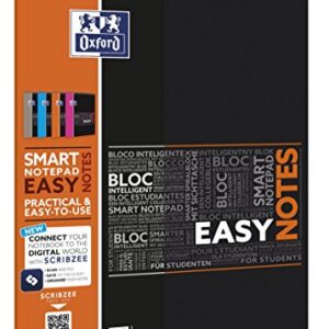 EASYNOTES OXFORD ETUDIANT INTEGRALE 4 TROUS 210x315 160P OPTIK P. Q5/5+TAG POLYPRO ASSORTI