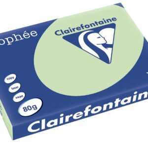 Clairefontaine Trophee Ramette de 500 feuilles papier couleur 80 g A3 Vert golf