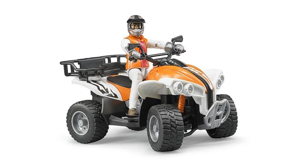 bruder 63000 - Quad avec chauffeur, Figurine jouet, Véhicule, 4x4 – Image 3