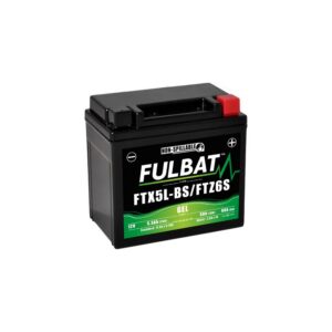 Batterie Fulbat lead_calcium Motocyclette SLA GEL FTX5L-BS GEL 12 V 5.3 AH