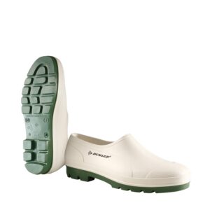 Dunlop Protective Footwear, B370411, Chaussure Wellie Bicolore, Blanc/Vert, Taille 41 EU