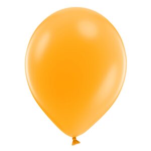 P'TIT CLOWN - 22416 - Ballons Anniversaire - Lot de 10 - Ø 30 cm - Latex Naturel - Ballon baudruche, Gonflable - Décoration Fête de naissance, Mariage, Fiançailles, Baby Shower, Baptême - Orange
