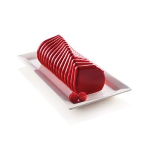 silikomart | Moule à gâteau en Silicone moderne CORALLO, antiadhésif, Lot de 1 Moule à gâteau, Design 3D, 245 x 90 mm, h 90 mm, Volume 1400 ml, Fabriqué en Italie