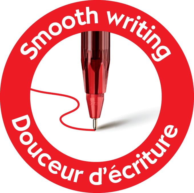 BIC Cristal Exact — Stylos-bille pointe fine 0,7 mm rouge x20 – Image 3