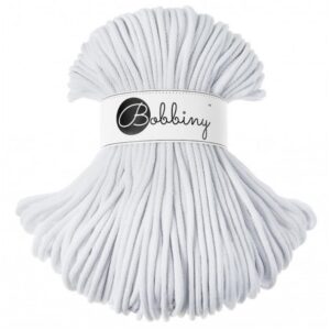 Bobbiny Corde Macramé Tressée Premium 5mm (White) 100m