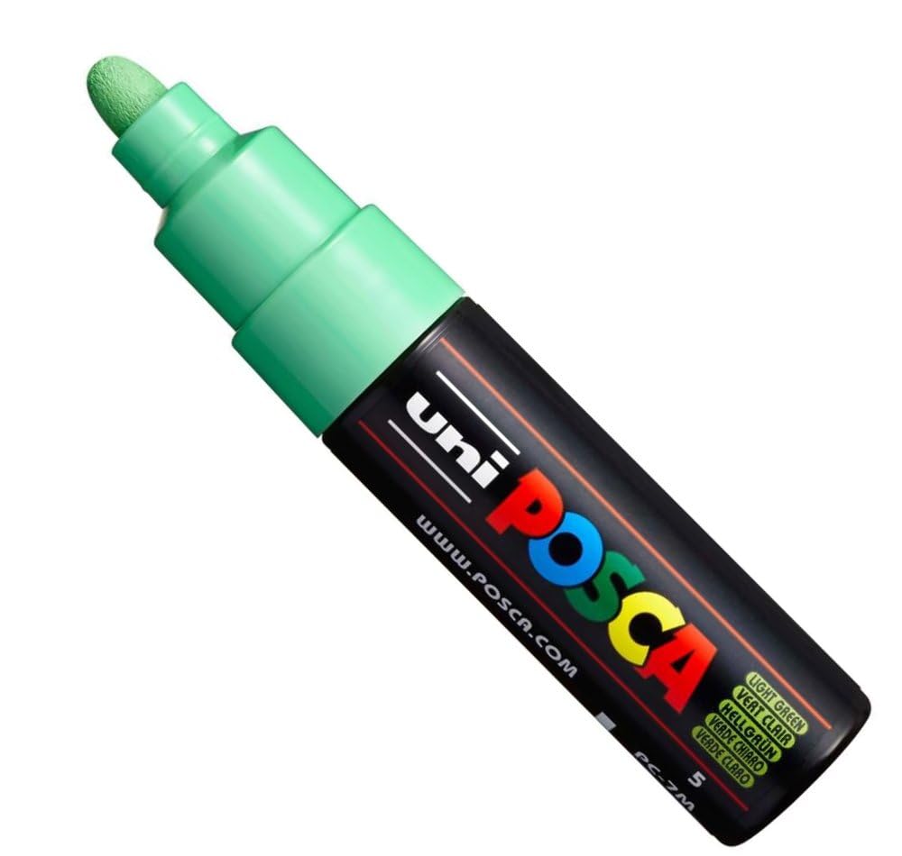 Uni POSCA PC-7M Paint Marker - marqueur – Large Pointe 4,5-5,5 mm – 15 couleurs vert clair