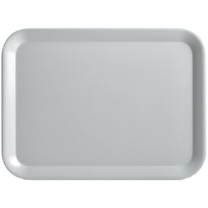 Zeller 26697 Plateau en mélamine Gris 43,5 x 32,5 cm