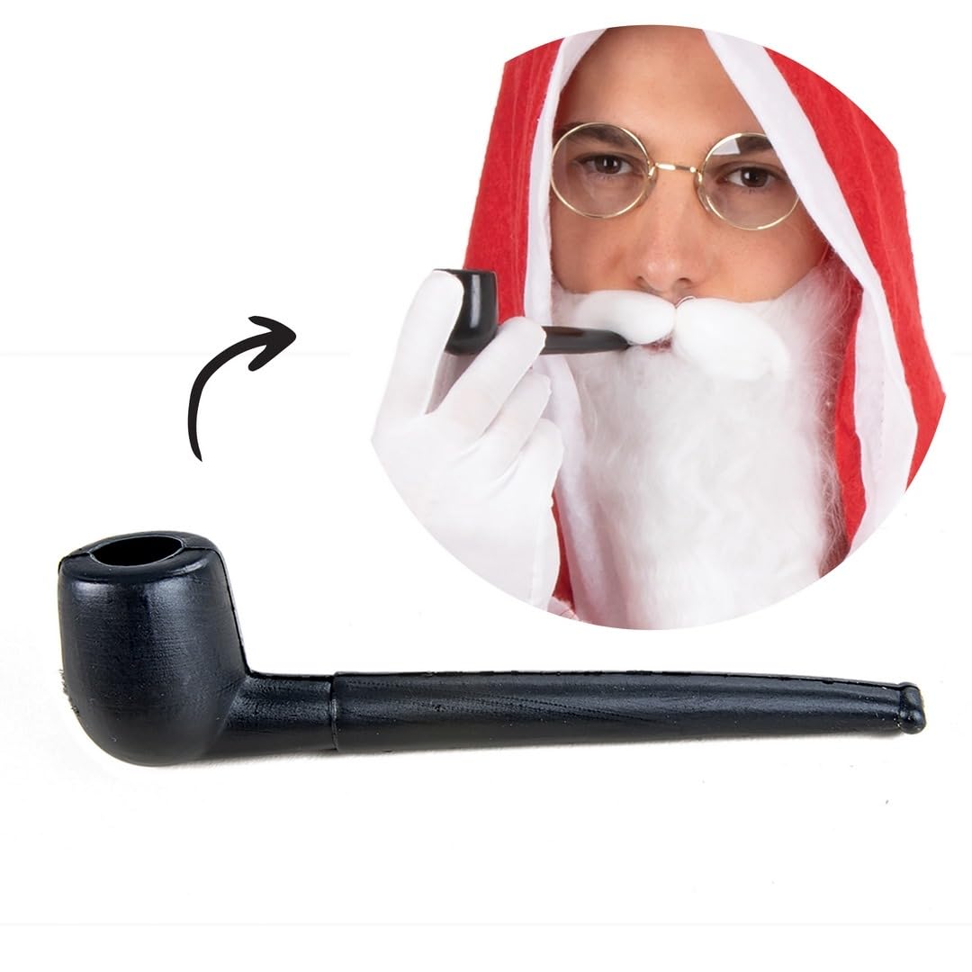 P'TIT CLOWN — Fausse Pipe en Plastique Noire 13 cm – Image 2