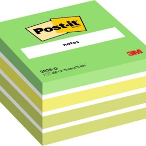 POST-IT — Bloc de notes autocollantes vert 76 x 76 mm