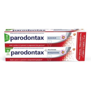 PARODONTAX — Dentifrice blancheur gencives, lot de 2 x 75 ml