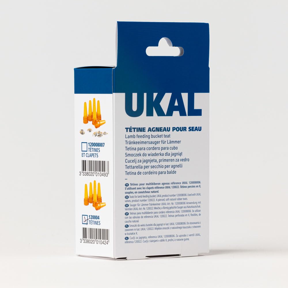 UKAL — Lot de 6 tétines multi-biberon agneau – Image 2