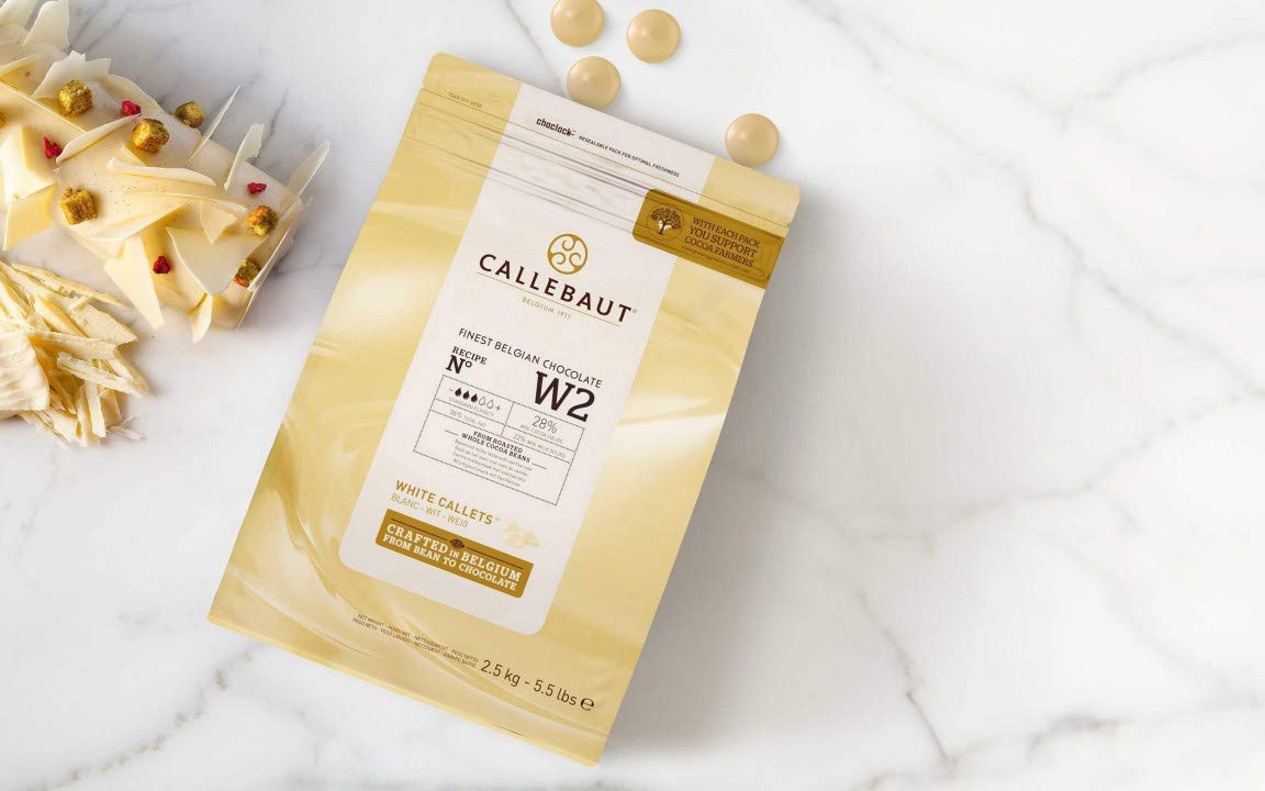Callebaut W2NV 28% "Select" White Chocolate Chips Easymelt (Callets) (1 x 2,5 kg) – Image 7
