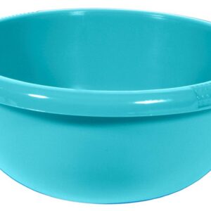 Curver Bassine Ronde 4L - Cuvette pour Le Ménage et la Cuisine - Bac de Lavage Pratique et Empilable - pour Laver Le Linge, la Vaisselle, Les Légumes - 28 x 28 x 12 cm - Bleu Turquoise