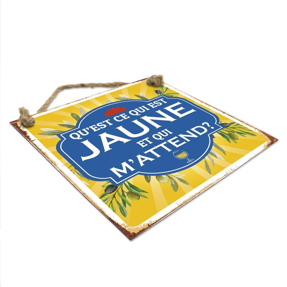STC — Plaque de décoration en métal 20 x 20 cm – Image 3