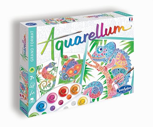 SENTOSPHERE — Kit de peinture aquarelle Animaux 15 pièces – Image 6