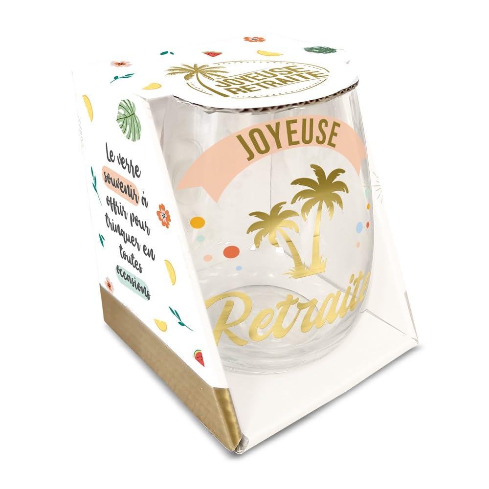 STC — Verre rond cadeau retraite – Image 4