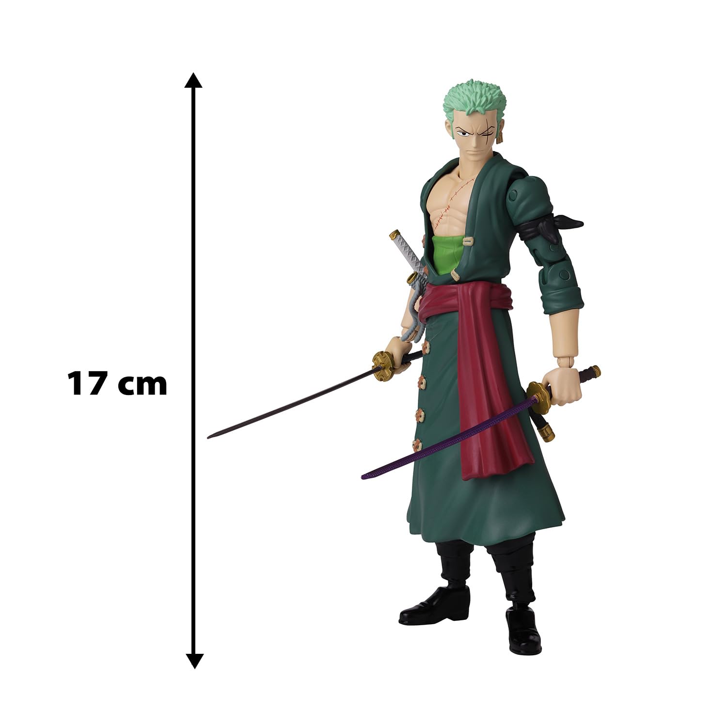BANDAI Anime Heroes — Figurine Roronoa Zoro 17 cm – Image 3