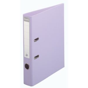Exacompta - Réf. 53507E - 1 Classeur à levier A4 Prem'Touch - Dos de 50 mm - Mécanique 55 mm - Dimensions extérieures : 32 x 29 x 5 cm - Format à classer A4 - Coloris : Lilas