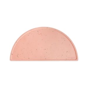 Mushie Set de Table pour Assiette | Silicone et Antidérapante | sans BPA | Accessoires pour Bébé, Jeunes Enfants Garçons et Filles | Matériel Durable & de Haute Qualité | Powder Pink Confetti
