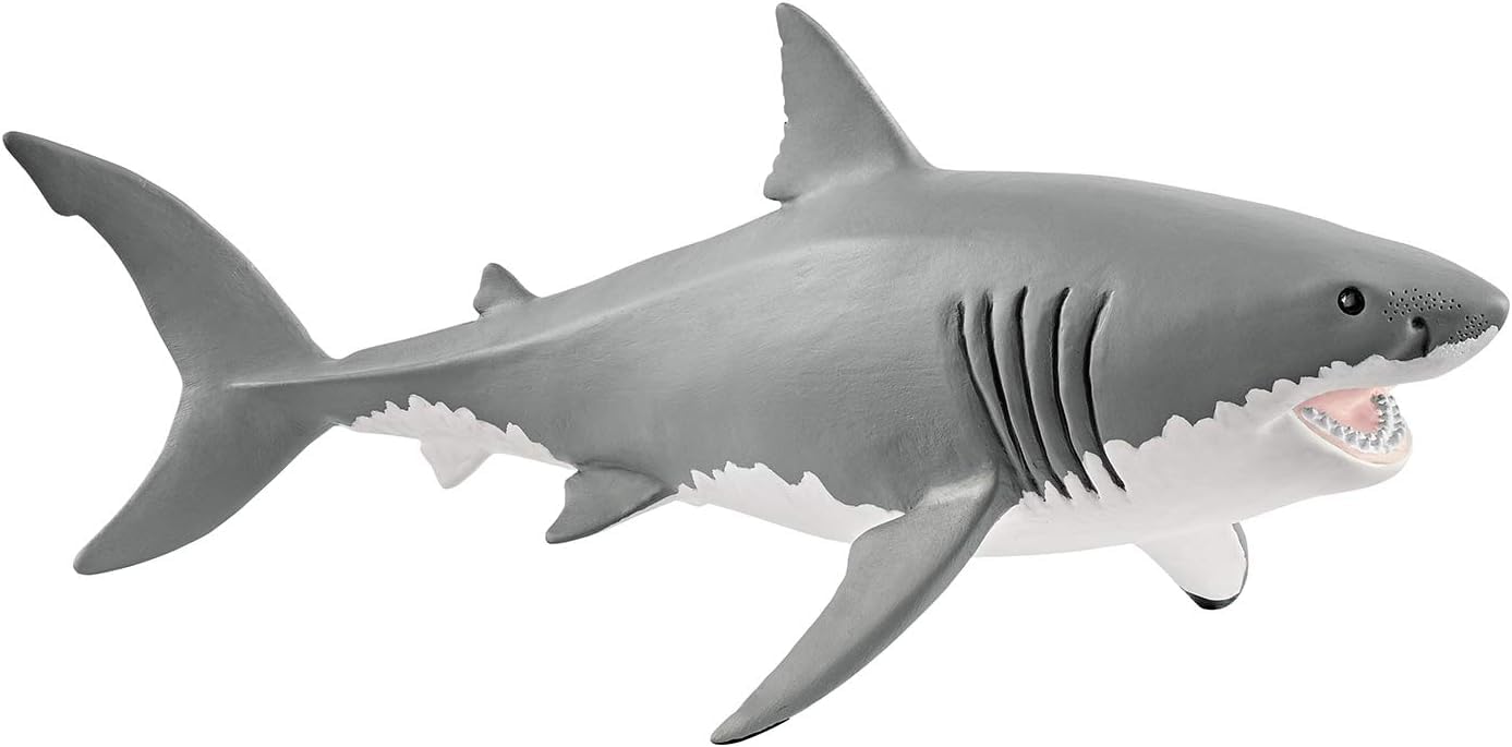 Schleich 14809 Wild Life Figurine Requin Blanc - Jouet Durable et Éducatif Stimulant Le Jeu et l'Imagination des Garçons et Filles, Jouet Cadeau 3 Ans et Plus