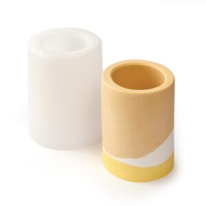 Jesmonite Moule en Silicone Porte-Stylo Rond 11 x 7,5 cm