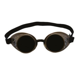 P'TIT CLOWN - 69100 - Lunettes Steampunk - Elastique, Réglables - Adulte - Unisexe - Accessoire de Déguisement - Parfait pour Halloween, Carnaval, Cosplay, Fêtes Costumées, Evènements à Thèmes