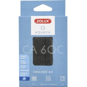 Zolux - Filtre pour Pompe Corner 60, Filtre CA 60 C Cartouche zeocarb x 2. pour Aquarium. - ZO-330202