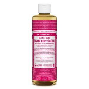 Savon liquide rose Dr Bronner's 475 ml