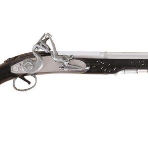 P'TIT Clown - 95022 - Pistolet de Pirate Factice - Accessoire de Déguisement et de Costume Réaliste- Parfait pour Carnaval, Fêtes à Thèmes, Halloween, Cosplay, Manga - 35 cm - Plastique