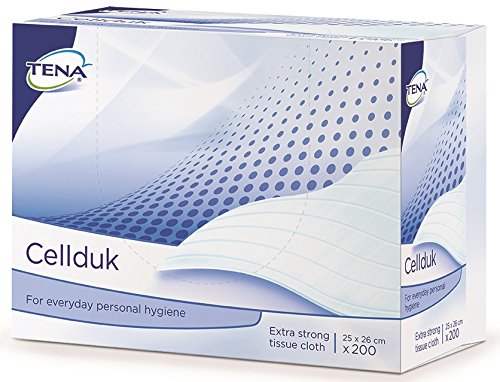 TENA — Lot de 200 lingettes en cellulose 25 x 27 cm – Image 5
