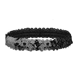 W WIDMANN MILANO Party Fashion - Bandeau à paillettes pour femmes, années 20, Charleston, accessoire de carnaval