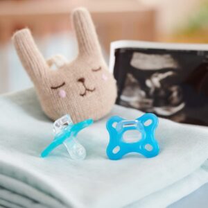 Alternative view of MAM Comfort — Lot de 2 sucettes silicone 0+ mois bleu/turquoise