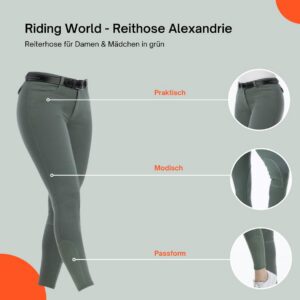 Alternative view of RIDING WORLD Alexandrie — Pantalon d'équitation femme et enfant