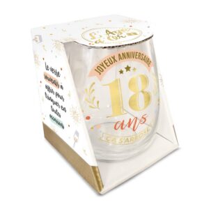 STC Verre Rond Cadeau 18 Ans